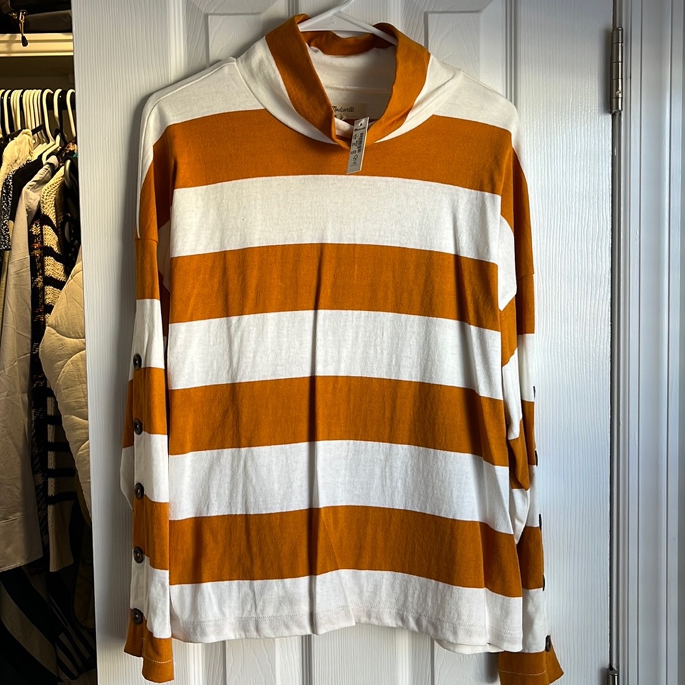 Madewell Striped Turtleneck